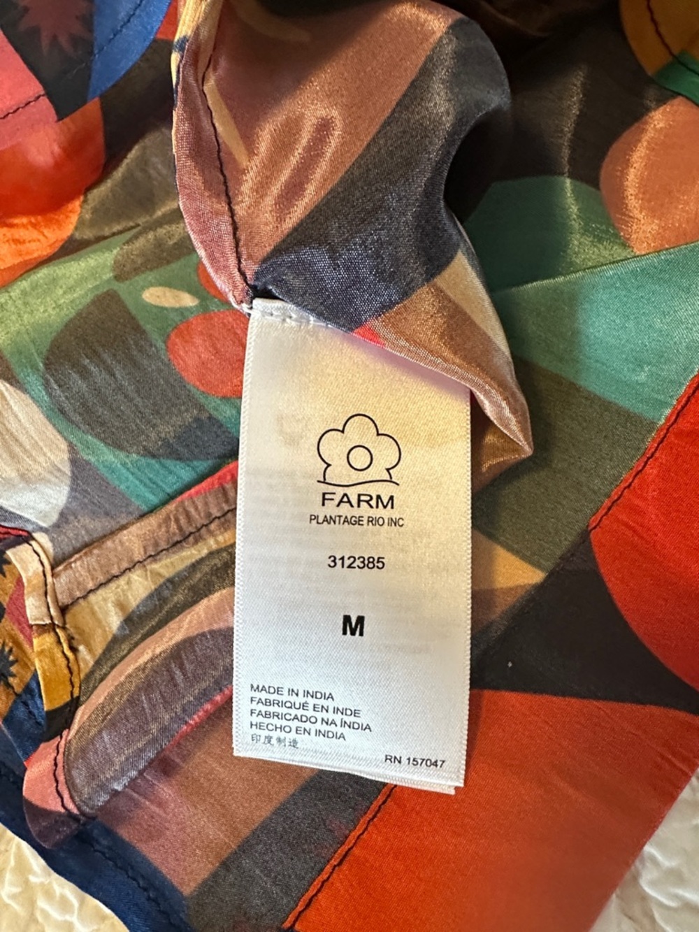 FARM Rio Multicolor Geometric Button-Up Shirt - Picture 9 of 11